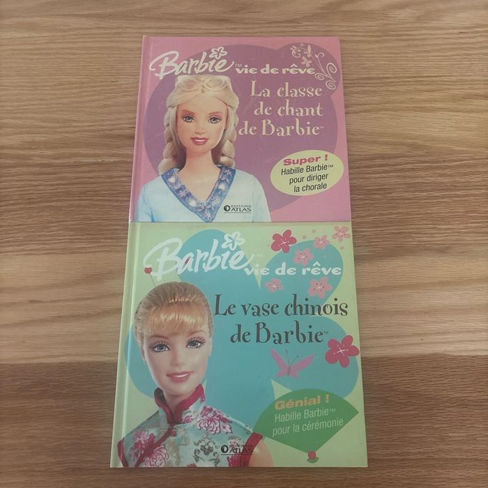 # lot 2 livres Barbie vie de rêve