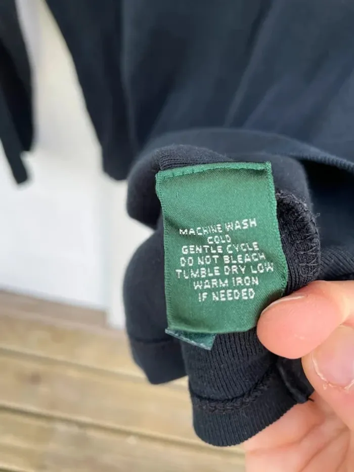 Lauren Ralph Lauren Haut Manches Longues Côtelé Ribbed - Taille L Femme - black Noir - photo numéro 7