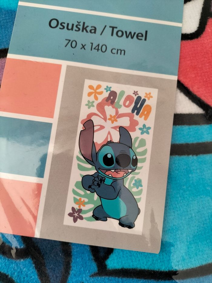 🤍 Serviette Stitch Aloha - 100% coton -, Disney - Neuve 🤍 - photo numéro 2