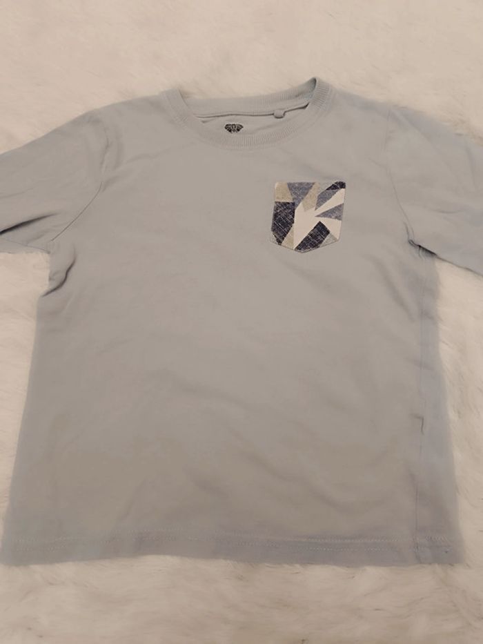 2€ t-shirt manches longues poche T. 4 / 6 ans Lupilu - photo numéro 2