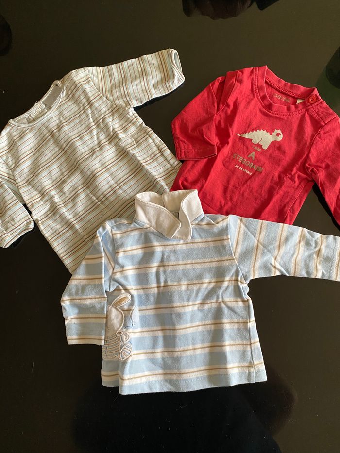Lot 3 pulls 1 mois garçon