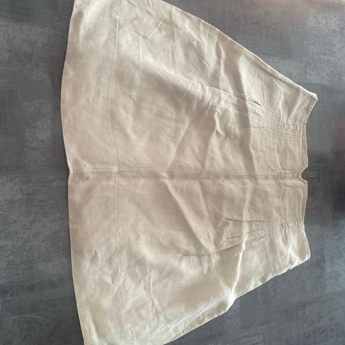 Jupe beige en lin Comptoir de Cotonniers - photo numéro 5