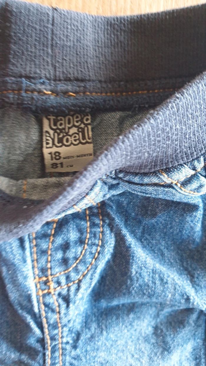 Short en jean, taille 18 mois, Tape-à-l'œil - photo numéro 2
