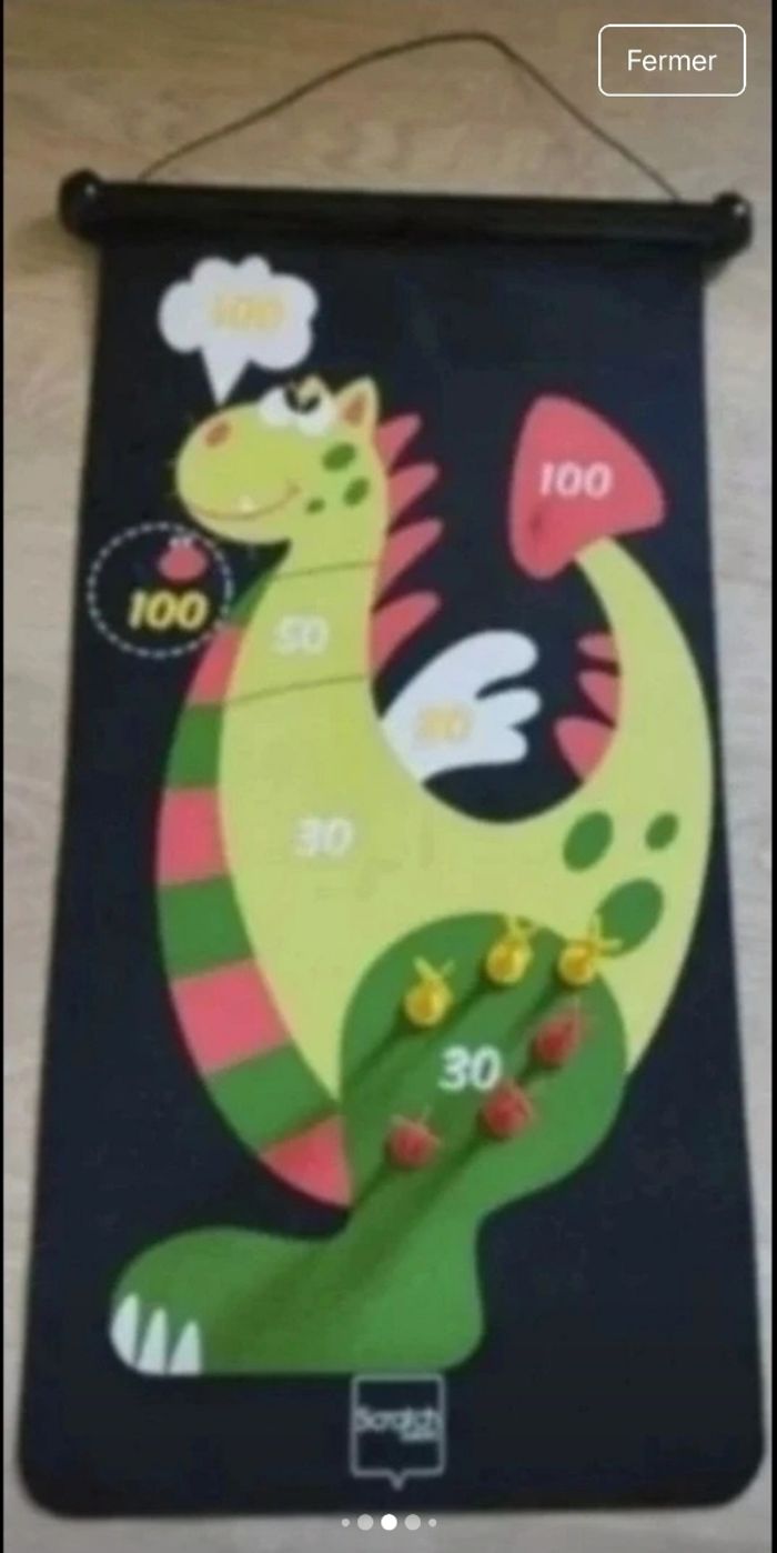 Jeu de fléchettes magnétique chevalier / dragon - photo numéro 4