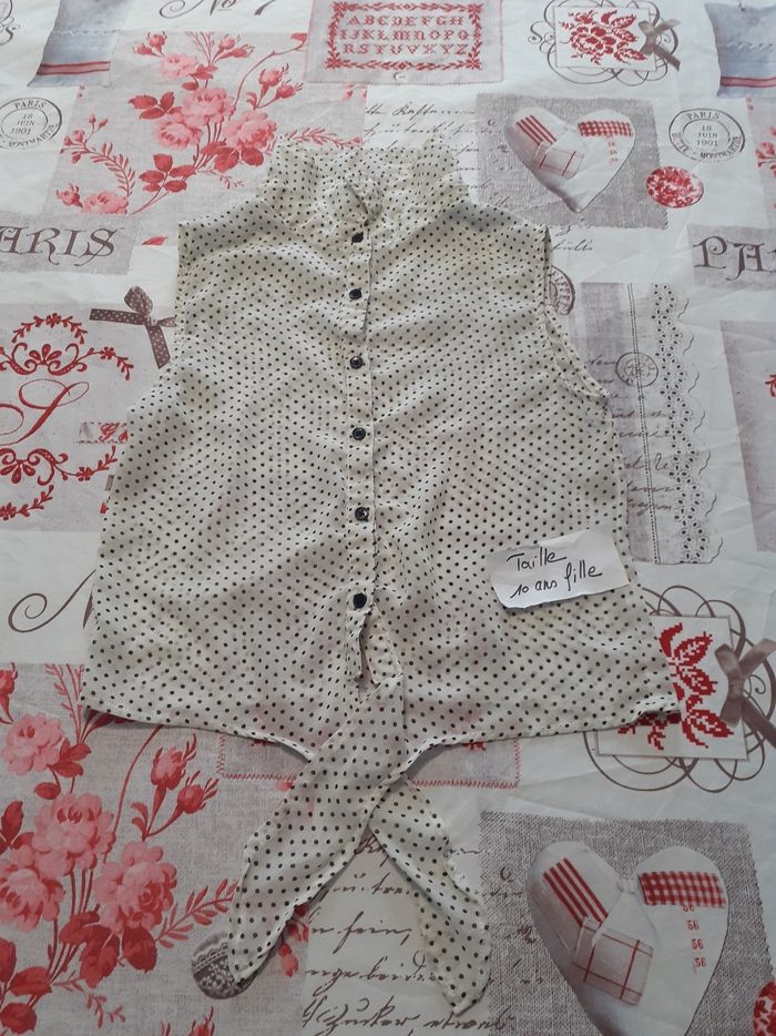 Petit chemisier sans manches 10 ans fille - photo numéro 2