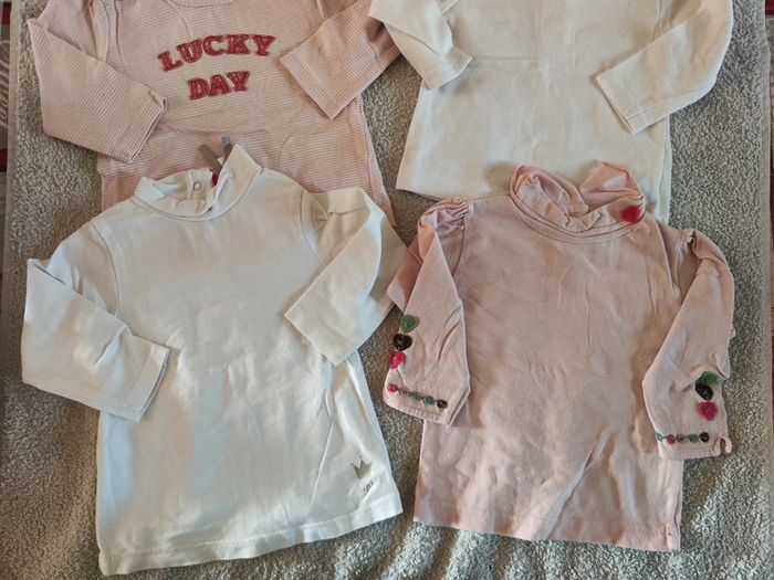 Lot de 6 sous pulls 6 mois - photo numéro 3