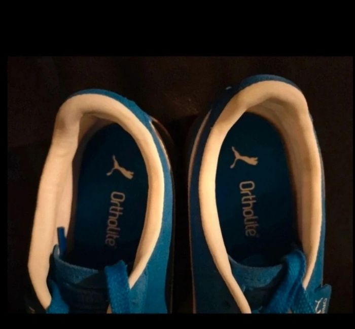 Baskets Puma Palermo couleur bleue électrique neuves - photo numéro 5
