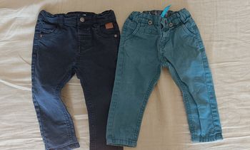 Deux pantalons Gémo 18 mois