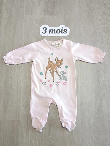 Pyjamas bébé fille taille 3 mois