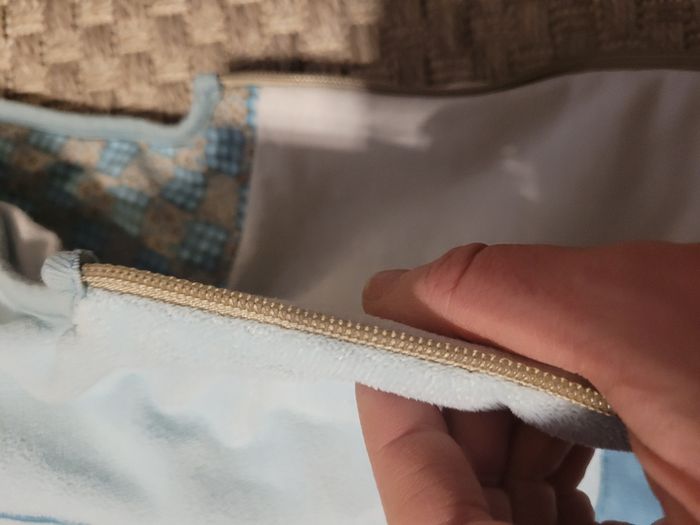 Gigoteuse Hiver Velours "Voyage & Animaux" - Bleu Ciel - photo numéro 3