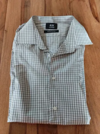 Chemise manches longues à carreaux Césur taille M