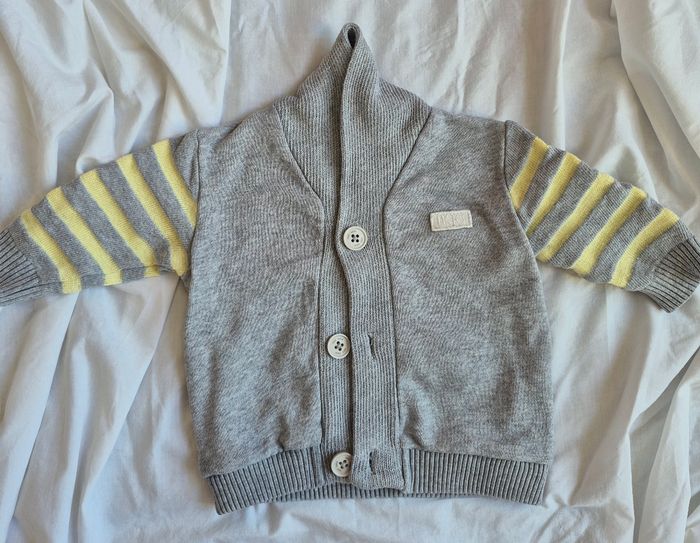 Gilet bébé garçon à rayures IKKS – 6 mois