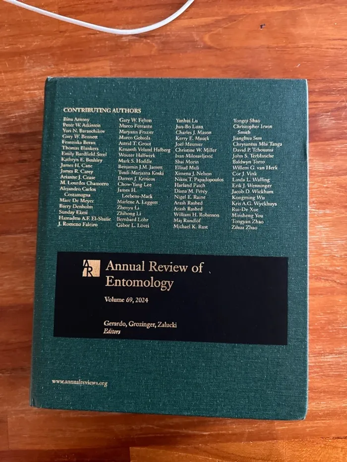 Livre annual review of entomology 2024