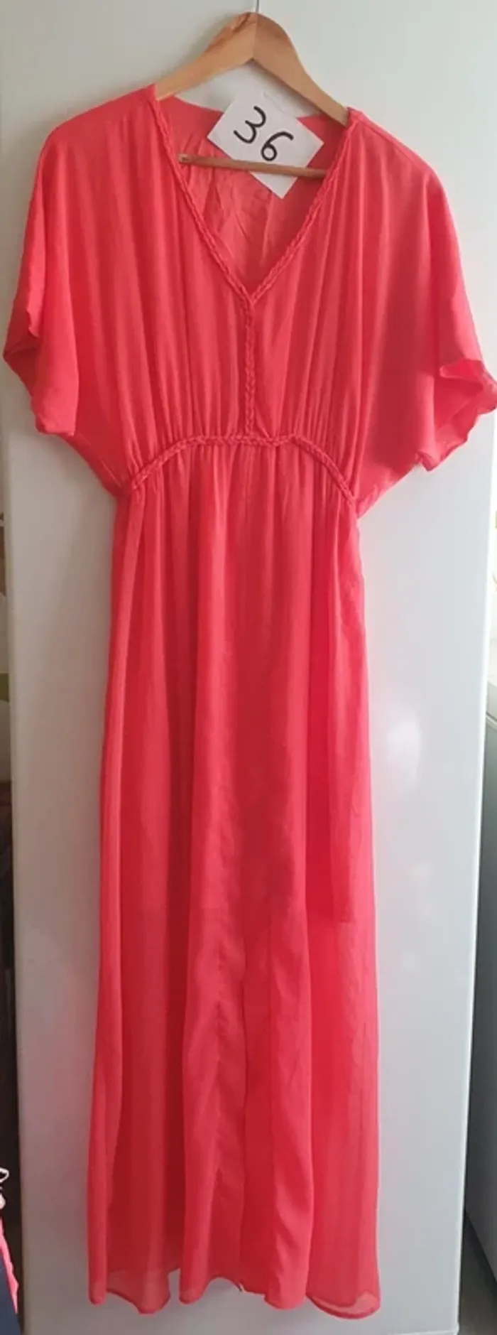 Magnifique robe longue légère fluide femme taille 36 - photo numéro 2