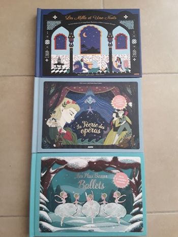 Lot 3 livres mille et une nuits, opéras et ballets éditions AUZOU TBE