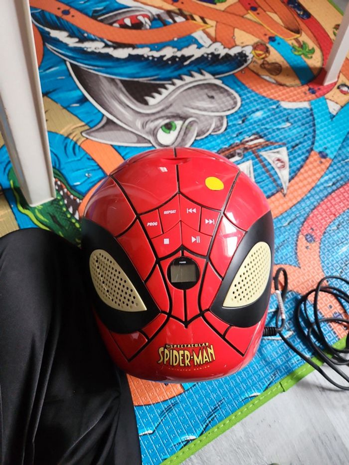 Lecteur cd tête spiderman - photo numéro 3
