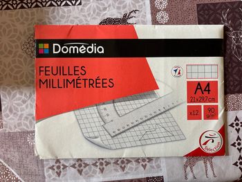 Feuilles millimétrées