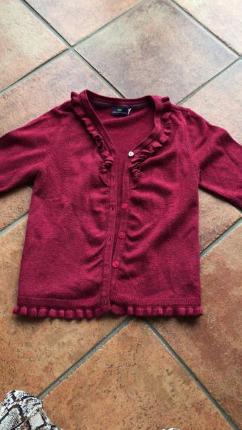 Sergent major gilet Bordeaux