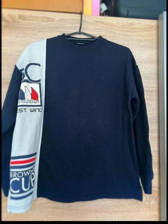 Pull vintage bleu - photo numéro 2
