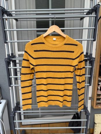 Pull moutarde et bleu taille 12 ans Zeeman