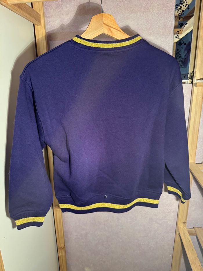 Sweat Disney – Magic Every Wish – Violet & Paillettes – Neuf étiquette (7/8 ans) - photo numéro 2
