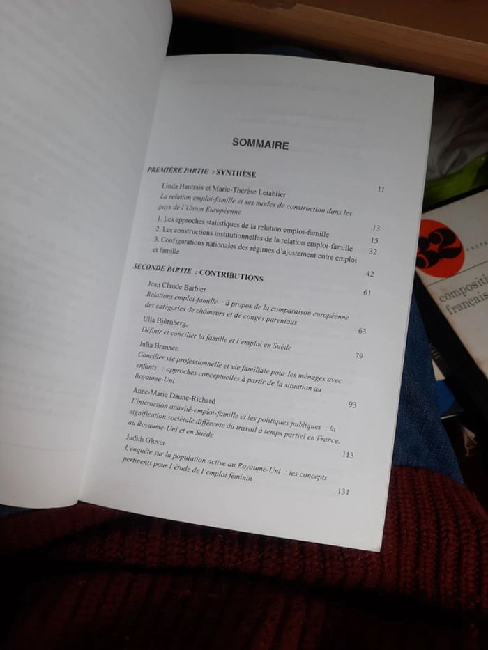 Livre relation famille emploi p o - photo numéro 7