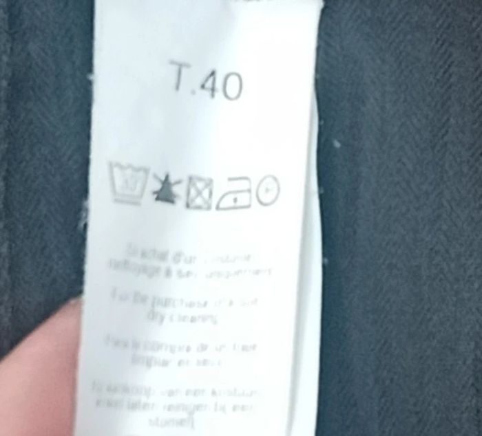 Pantalon de costume homme rayé taille 40 - photo numéro 3