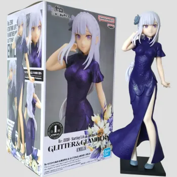Figurine Emilia – Re:ZERO – Glitter & Glamours – Banpresto Officielle