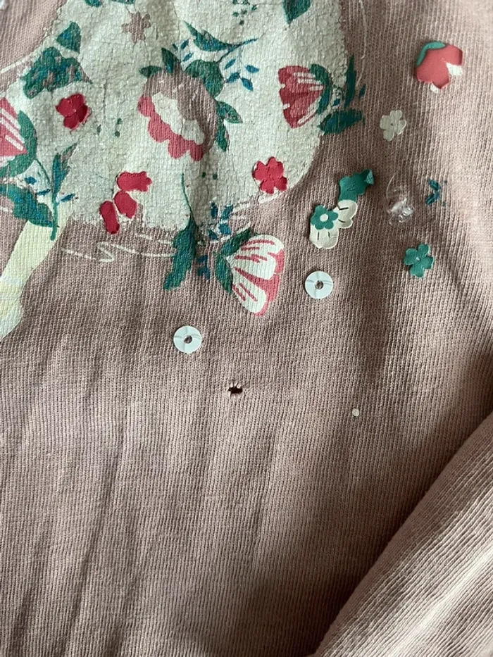 Haut vieux rose Sergent Major 4 ans - photo numéro 3