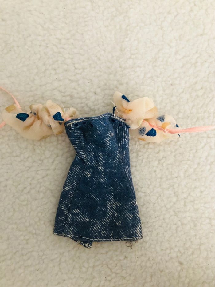 Robe poupée mannequin barbie style jean