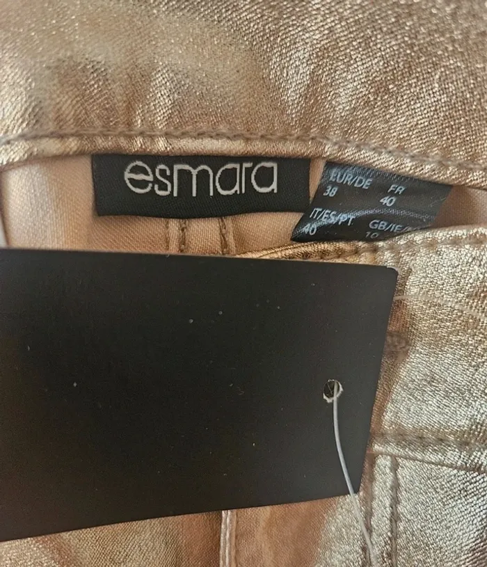 Pantalon doré clair jeans Skinny fit Esmara Taille 40 Neuf - photo numéro 7