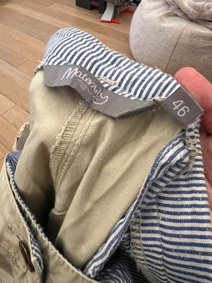 Lot de 4 pantalons grossesse/maternité longueur 3/4 bon état - photo numéro 7