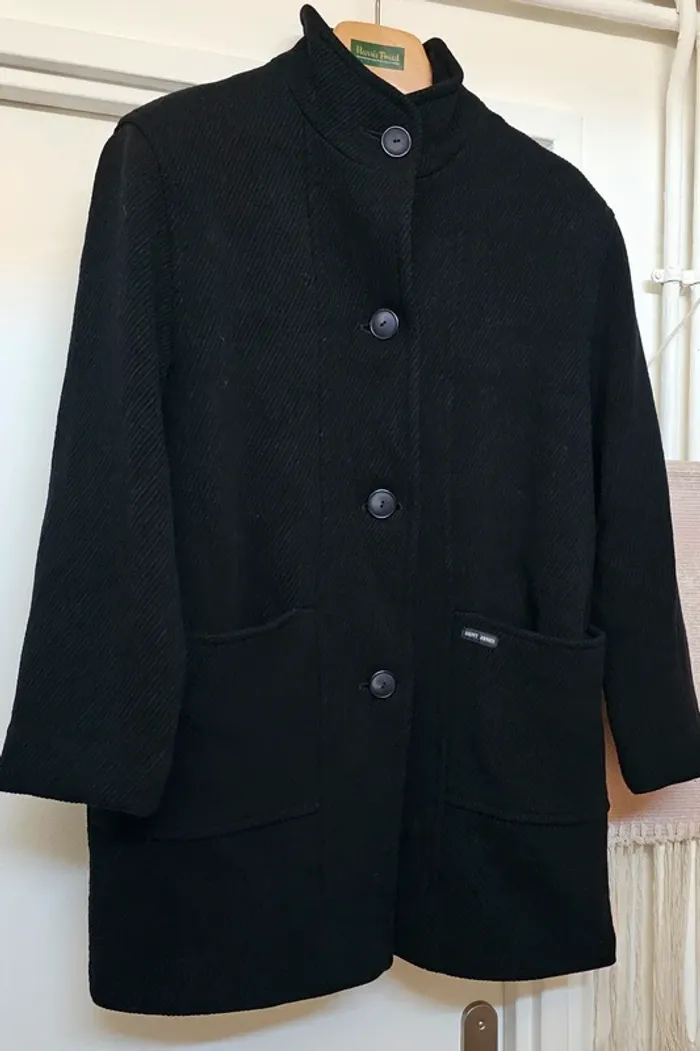 Manteau Caban Laine Saint James Taille 46 - photo numéro 2