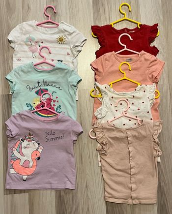 Lot de 7 T-shirt été 12 mois bébé fille