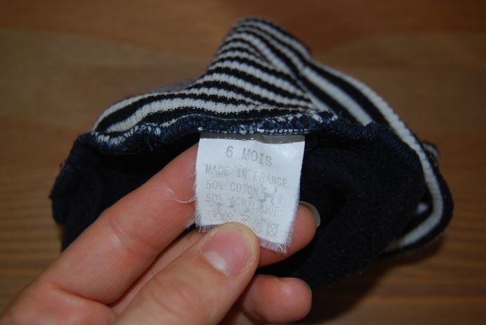 Bonnet d'hiver marin made in france Taille 6 mois - photo numéro 2