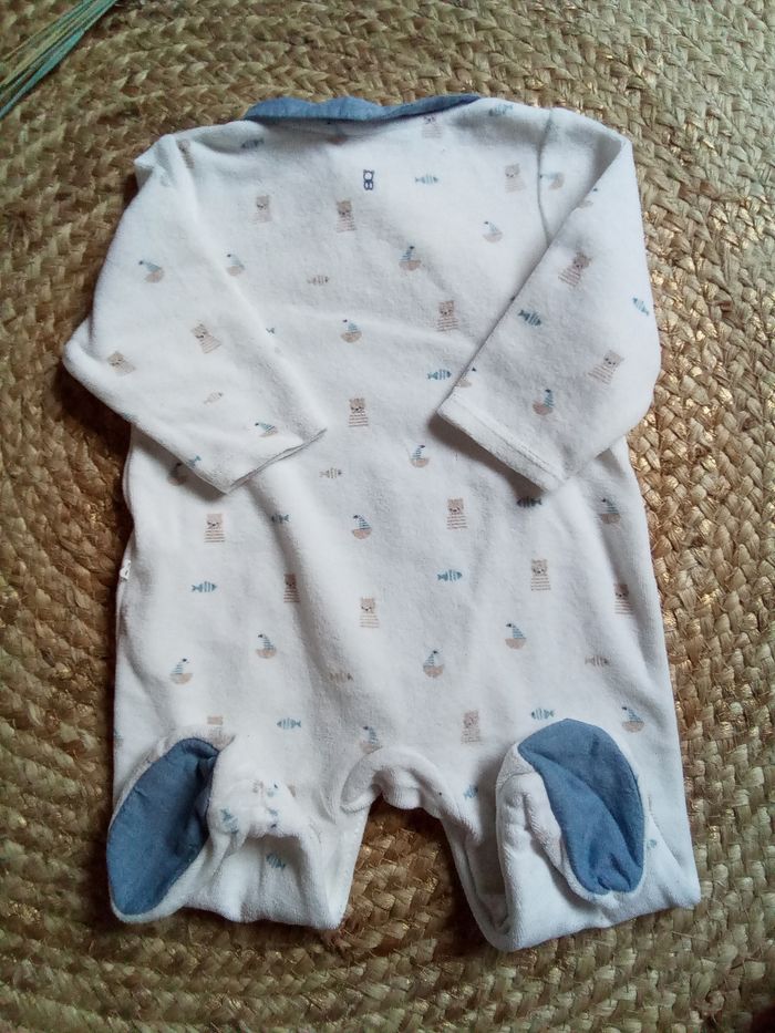 Lot babygro velours imprimé+ body imprimé Obaibi - photo numéro 6