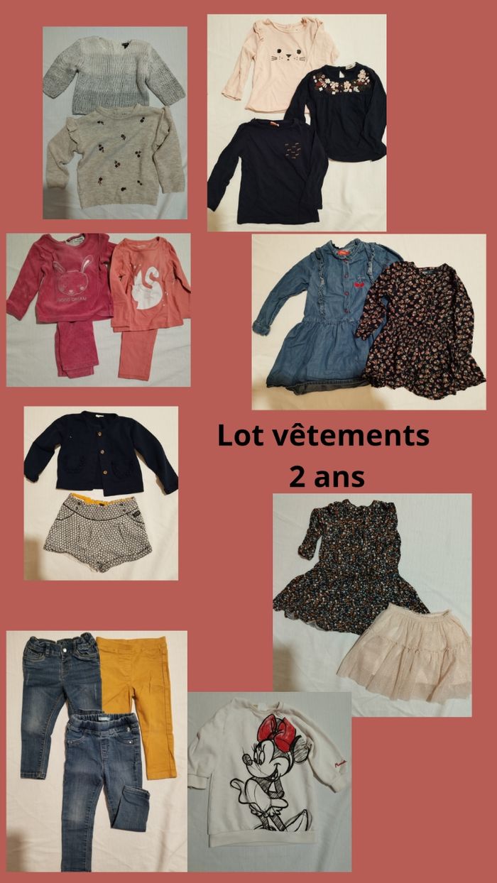 Lot vêtements fiile robes/pantalons - photo numéro 10