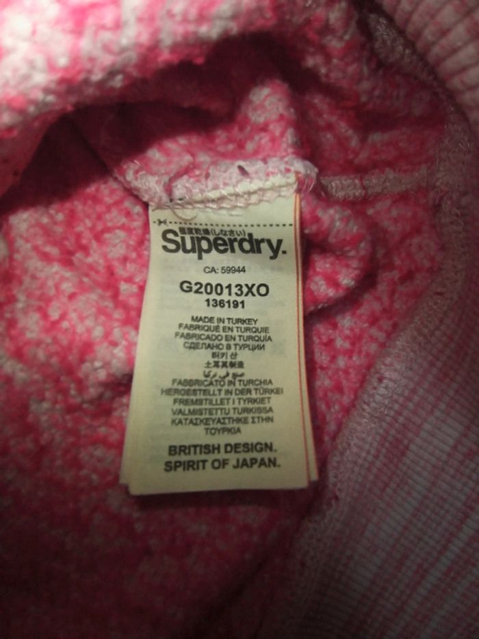 Sweat à capuche Superdry taille XXS - photo numéro 6