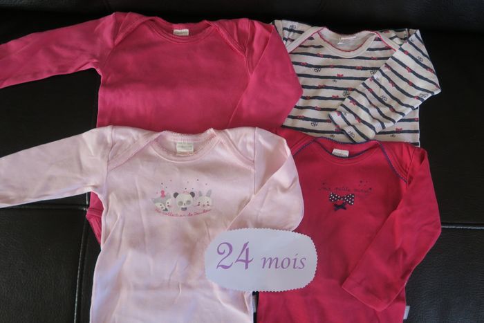 Lot de 4 bodies manches longues - 24 mois - Absorba - photo numéro 5