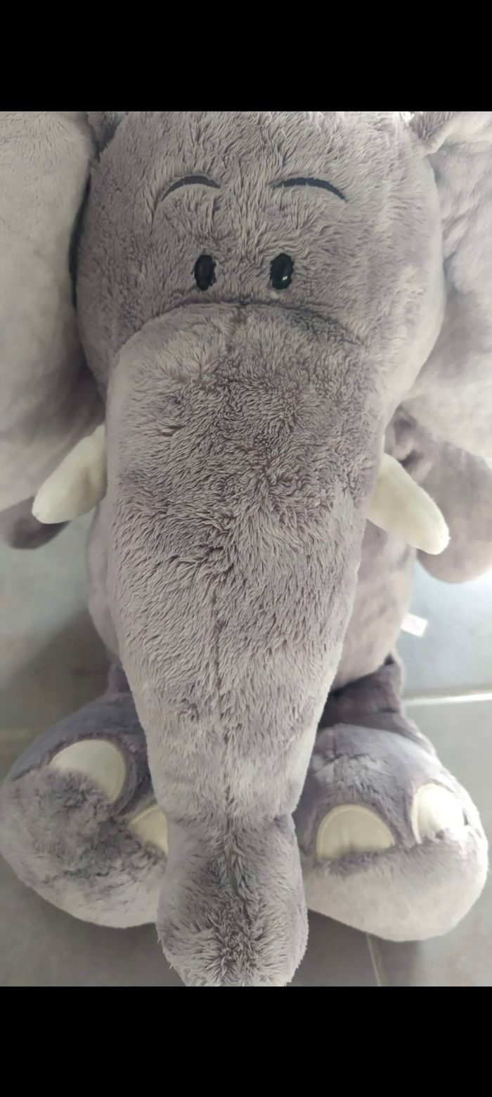 Peluche Éléphant Nici 50 cm assis - photo numéro 3