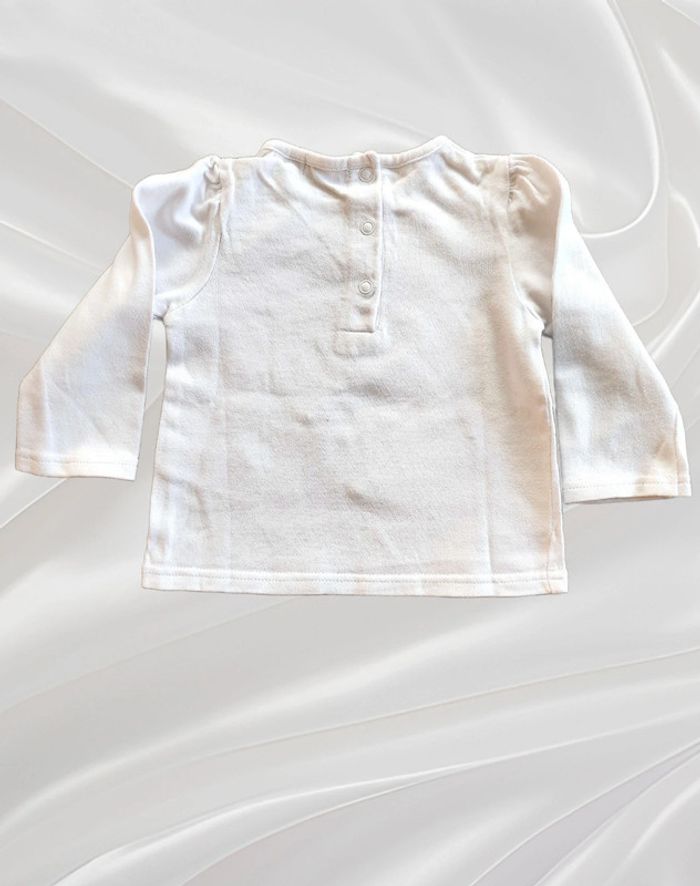 T-shirt haut manches longues fille 9 mois - photo numéro 2