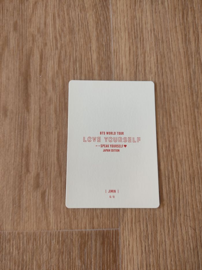 Photocard Jimin bts kpop - photo numéro 2