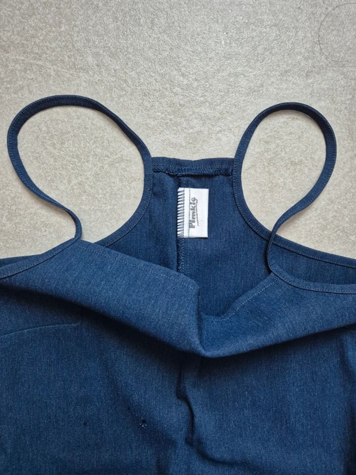 Robe bretelle bleu pimkie vintage - photo numéro 3
