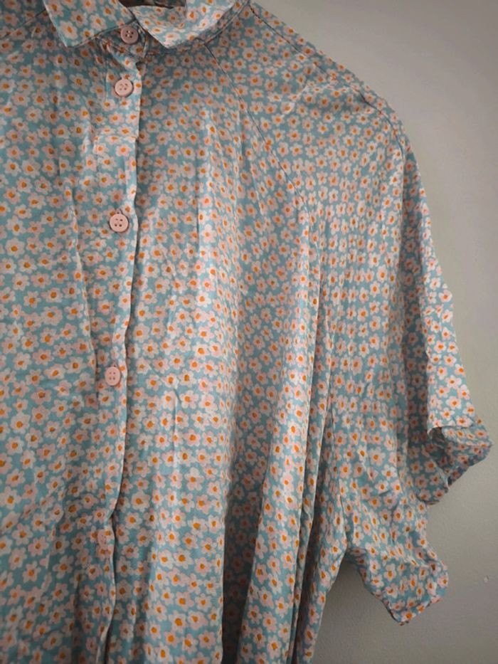Robe mi longue monki fleurie taille M mais taille grand - photo numéro 2