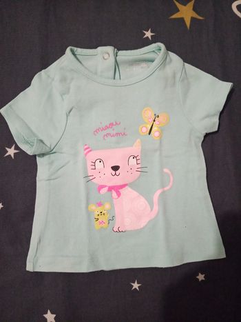 T-shirt "miaou mimi" _ 3 mois 
