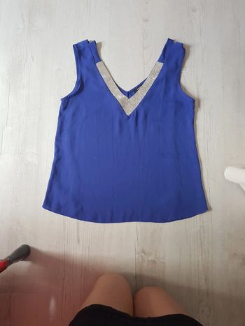 Top Morgan bleu T 38