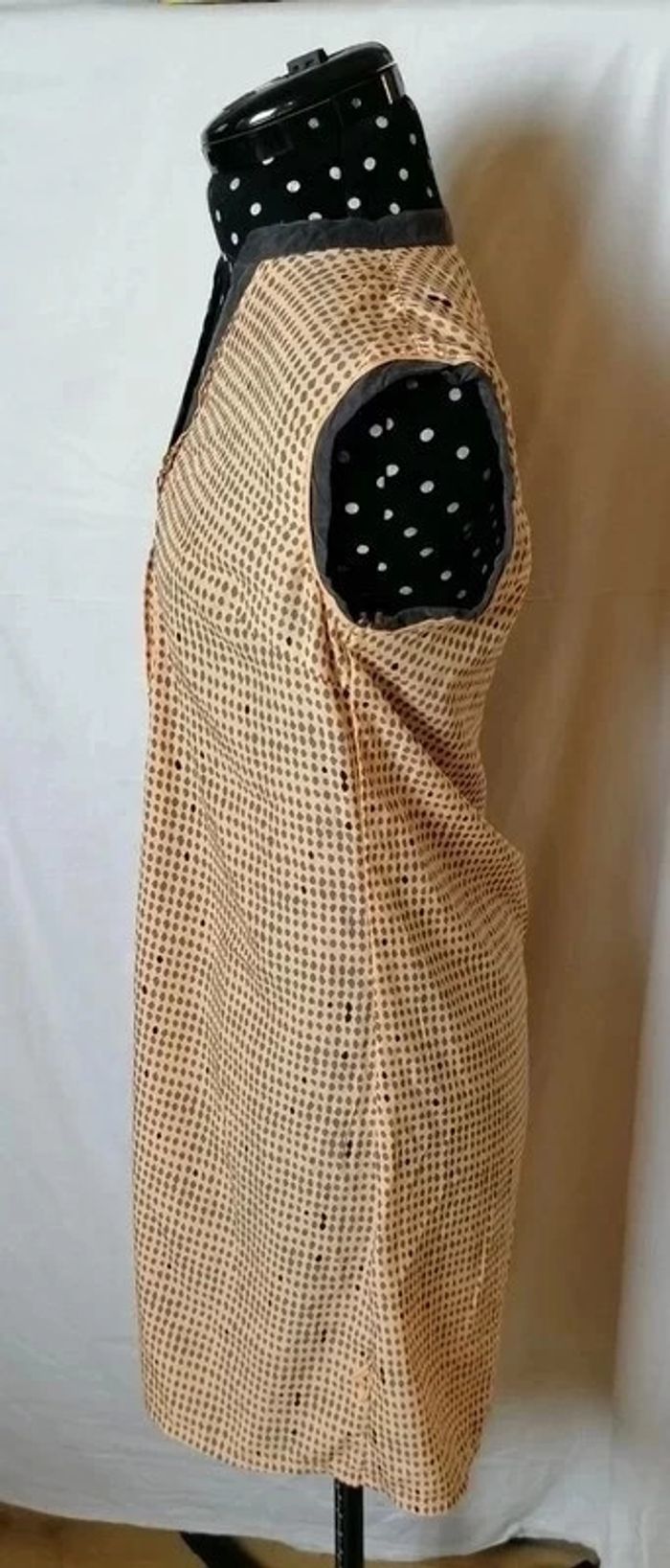 Robe à pois courte orange gris Lola Espeleta - photo numéro 6