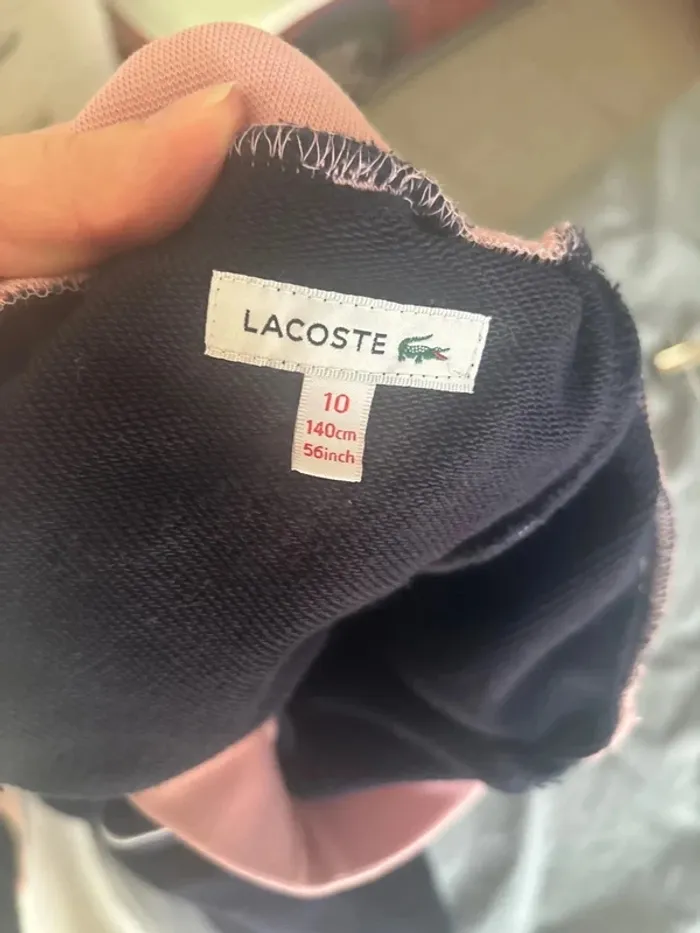 Bas de survêtement Lacoste fille taille 10 ans - photo numéro 3