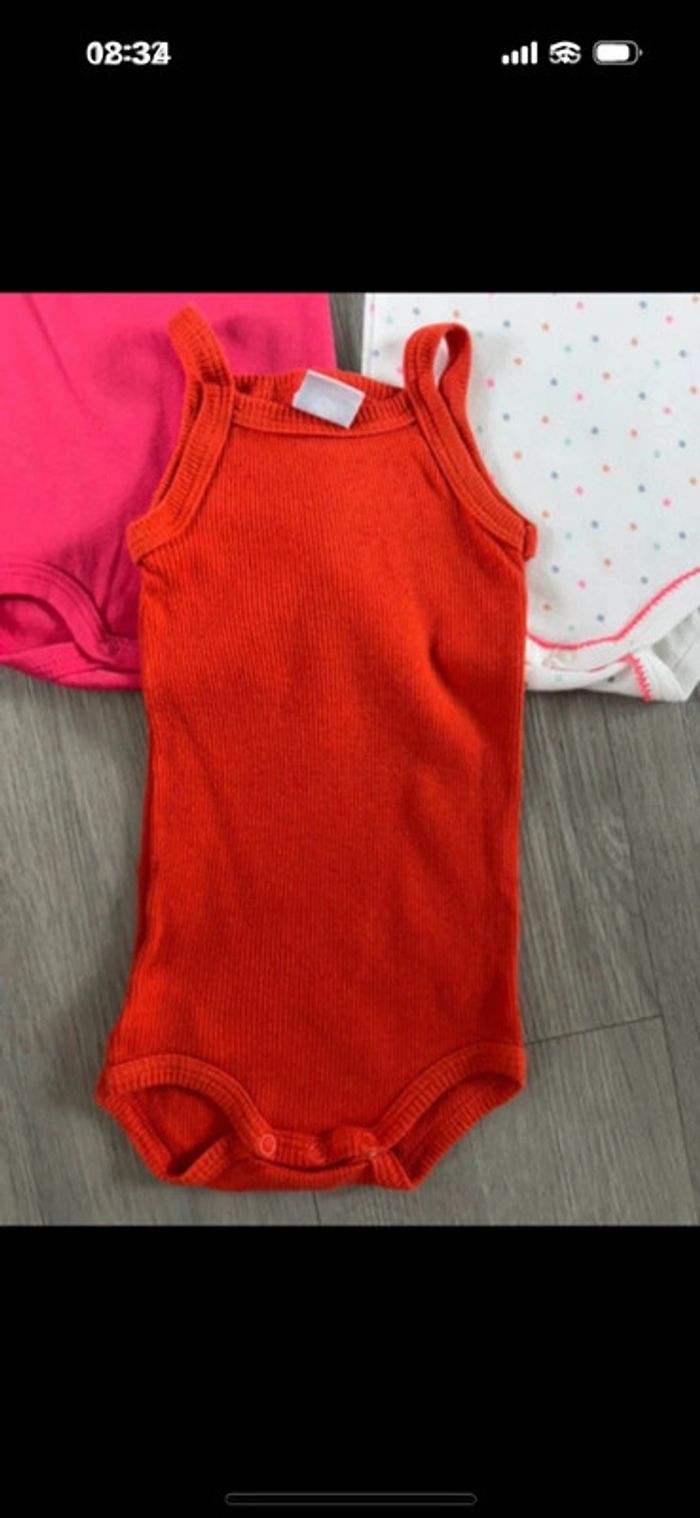 Lot de 3 bodies Petit Bateau taille 3 mois - photo numéro 2