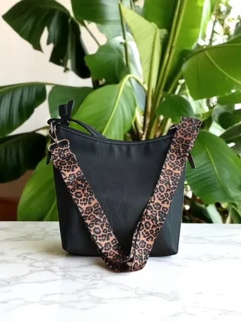 Sangle de Sac Imprimé Léopard
